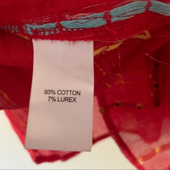 BELLE VERE red bohemian top - Picture 3 of 5